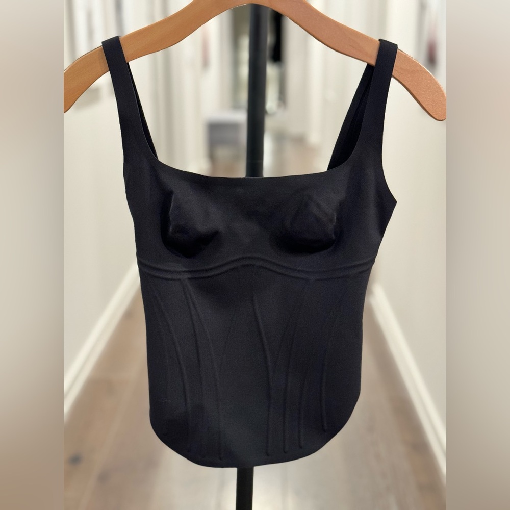 SKIMS Bonded Long Corset - Onyx (XS) NWT